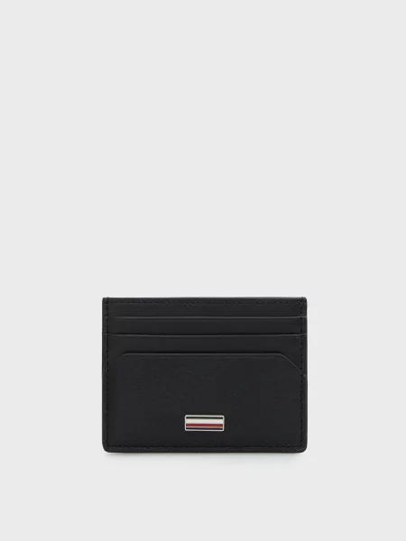 Кожаный кошелек Tommy Hilfiger черный