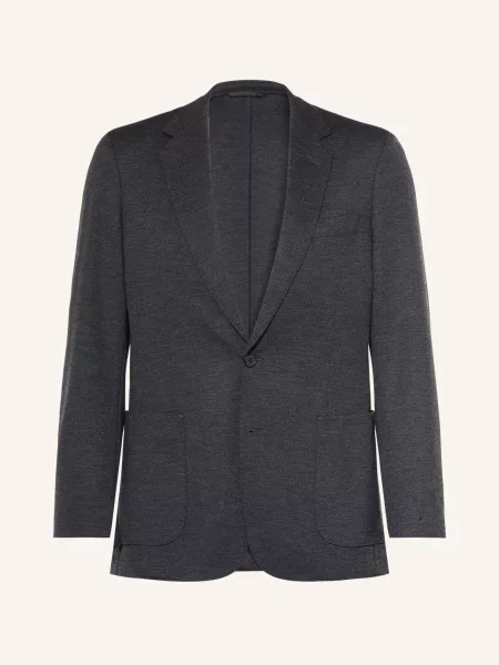 Boss Oblekové Sako Beckham Slim Fit Z Džerseju medium grey šedé