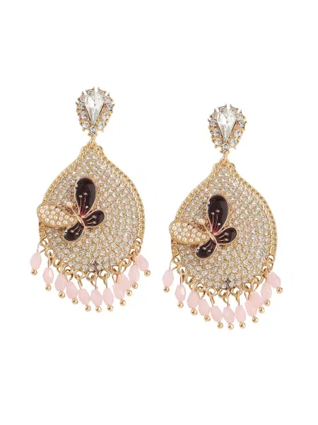 SOHI Uhani Kay zlata / roza črna