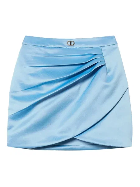Spódnica mini dziecięca Twinset niebieska