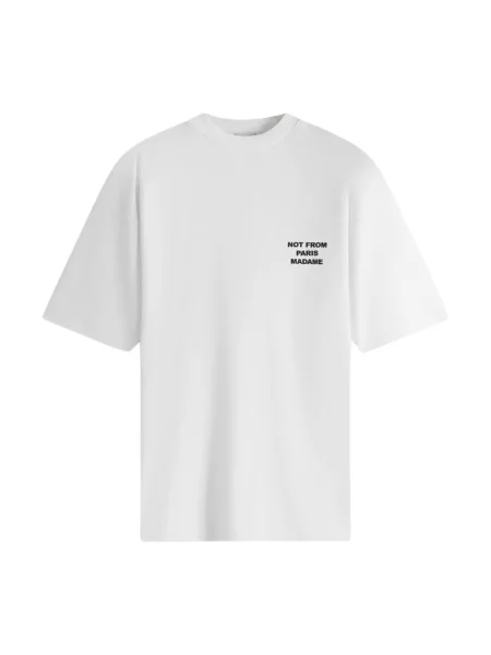 Drôle de Monsieur t-shirt Le T-Shirt Slogan z nadrukiem biały