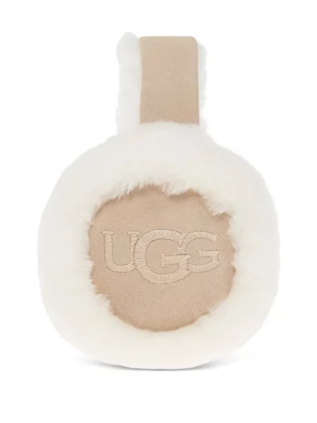 Căciulă Ugg din piele alb