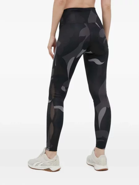 Κολάν Puma με σχέδιο με αφηρημένο print από διχτυωτό μαύρο