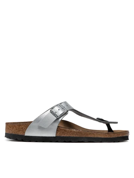 Джапанки Birkenstock сребристо