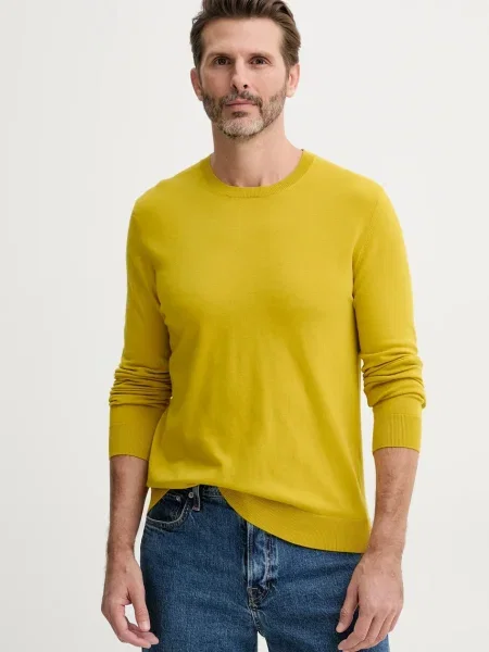 Пуловер Sisley мъжки от лека материя сиво