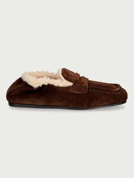 Posa loaferji semiš Penny Loafer rjava