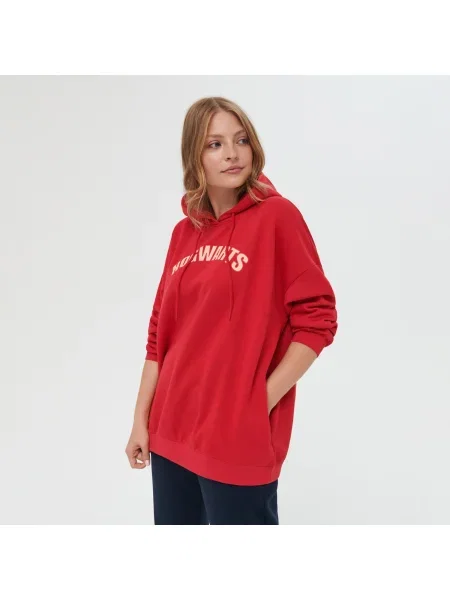 Sinsay Mikina s kapucí a potiskem Harry Potter Červená