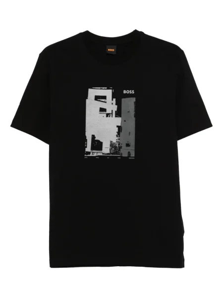 Tricou Boss cu imagine negru
