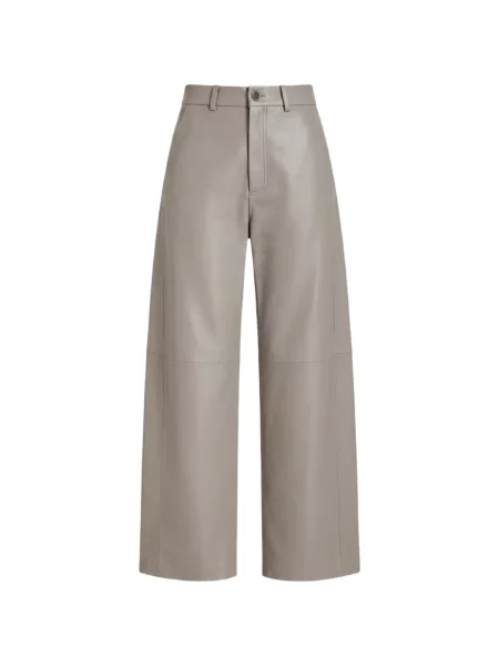 Pantaloni Alysi din piele gri