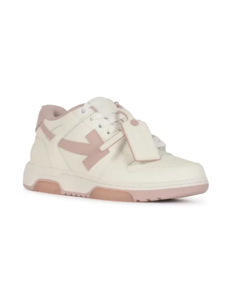 Sneakersy Off-white skórzane biznesowe białe