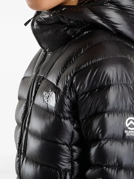 Geacă cu puf The North Face cu glugă negru