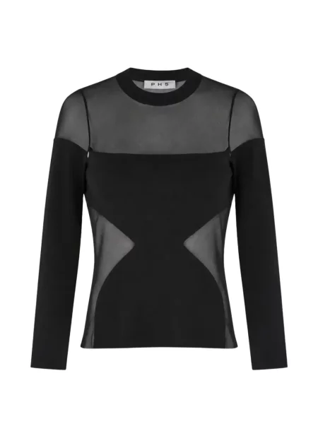 Lung top Ph5 negru