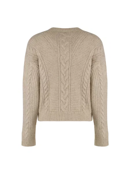 Sweter Max Mara Studio wełniany beżowy