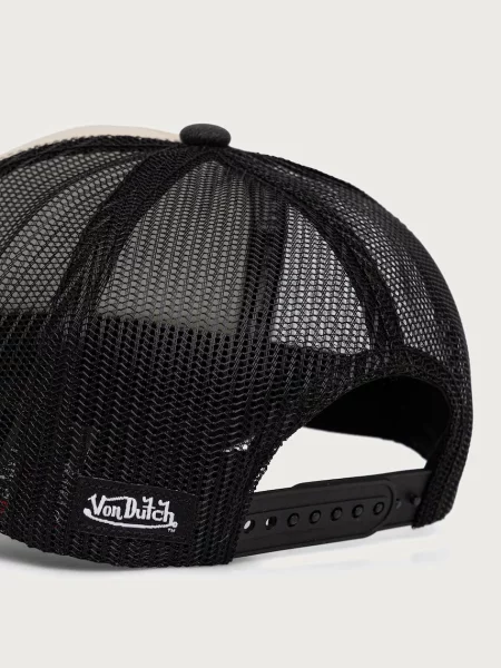 Von Dutch czapka z daszkiem trucker beżowa