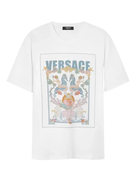 Tricou Versace cu imagine alb