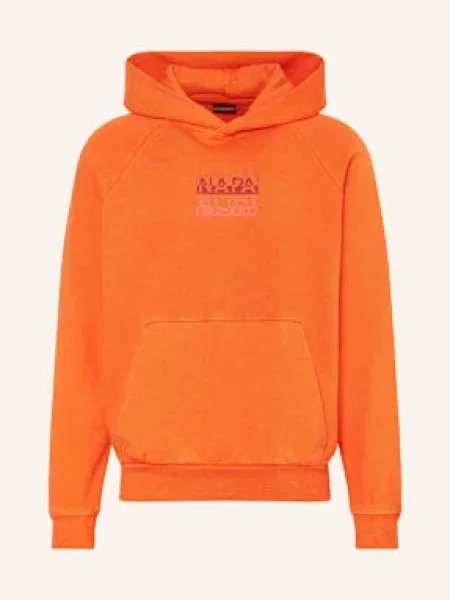 Napapijri Bluza Z Kapturem B-Cortona orange pomarańczowa