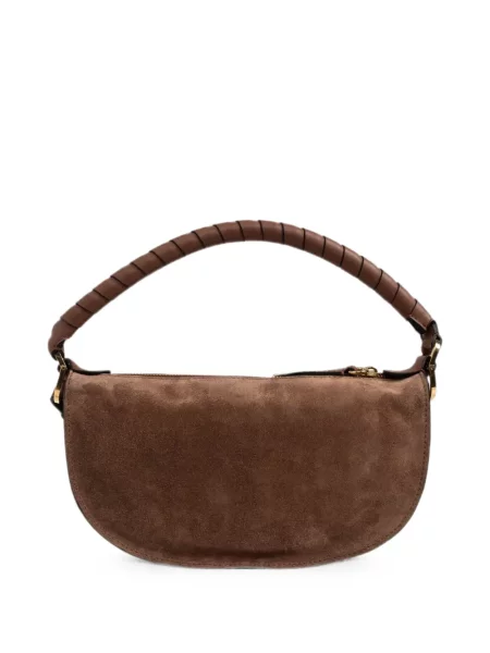 Szarvasbőr shopper táska Chloe barna