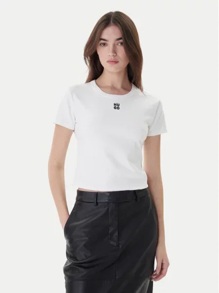 Hugo T-Shirt Delanor biały