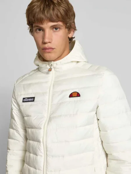 Kurtka pikowana z naszywką z logo model ‘LOMBARDY’ Ellesse biała