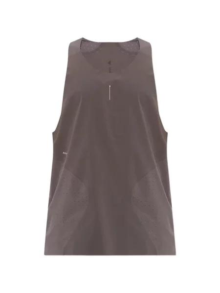 Tricou Adidas fără mâneci cu imagine maro