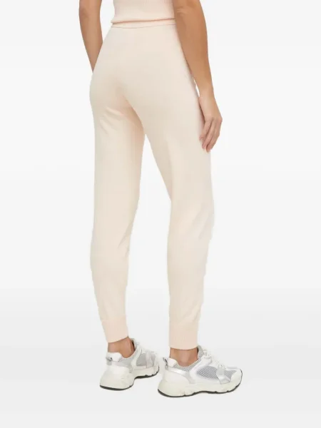 Pantaloni Armani Exchange cu broderie roz