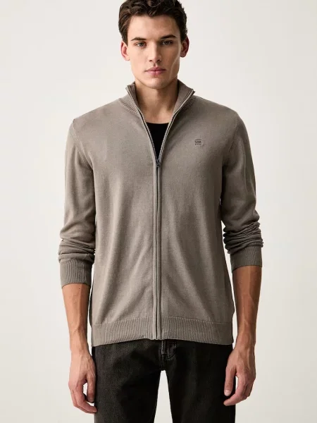 G-Star cardigan pentru bărbați din Core zip through maro
