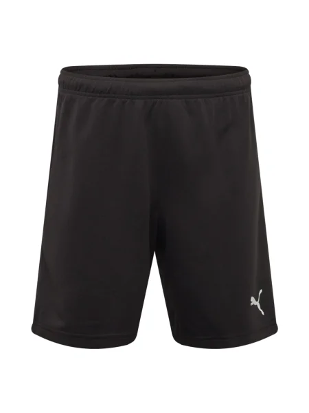 PUMA Pantaloni sport TeamRise negru alb