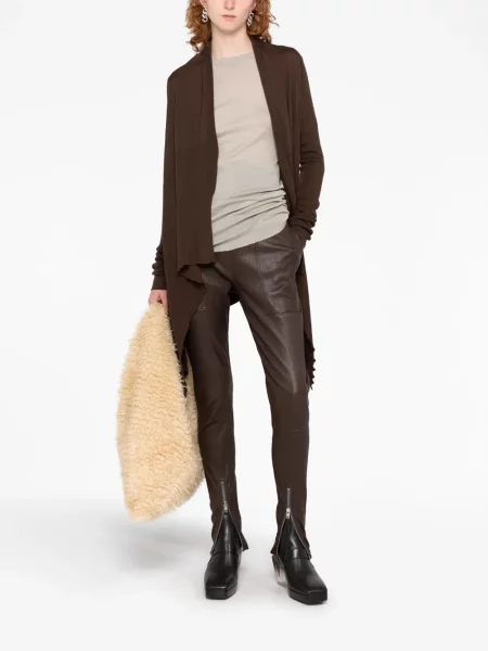 Iš natūralios odos liesas kelnės Rick Owens