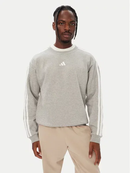 Adidas Pulóver Essentials Fleece szürke