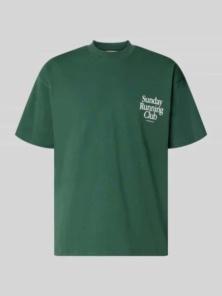 T-shirt z nadrukiem i okrągłym dekoltem Another Cotton Lab