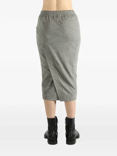 Midi sijonas Rick Owens Drkshdw iki kelių pilka