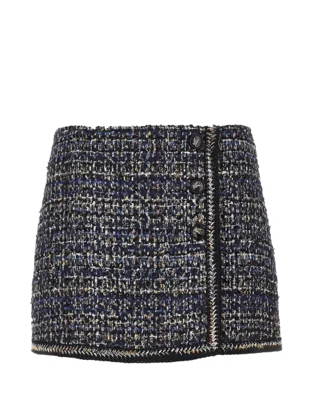 Fusta mini Etro tricotate albastru