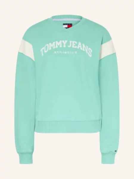Mikina Tommy Jeans zelená