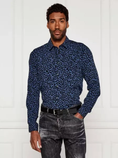 HUGO Ing Emero | Straight fit kék
