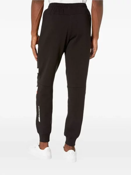 Pantaloni Puma cu dungi alergare negru