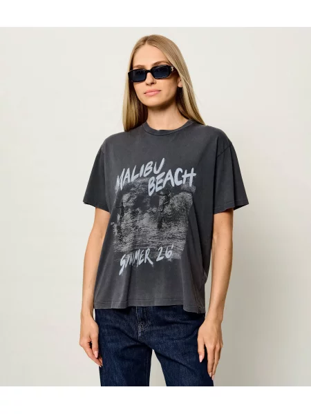 Anine Bing Tricou Cade | Relaxed fit gri