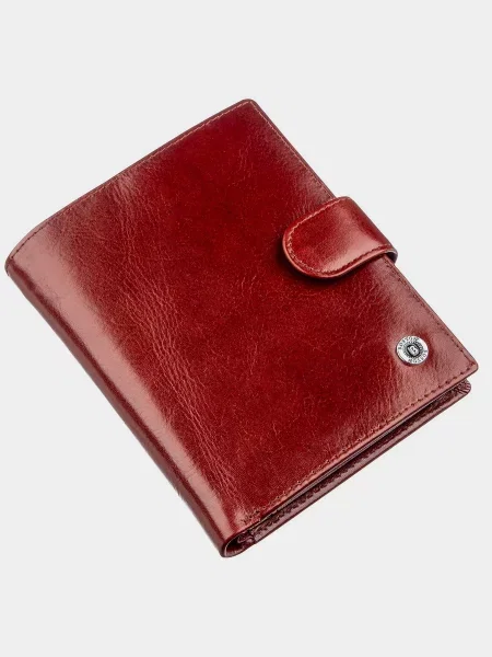 Кожаный кошелек Boston Leather Accessories коричневый