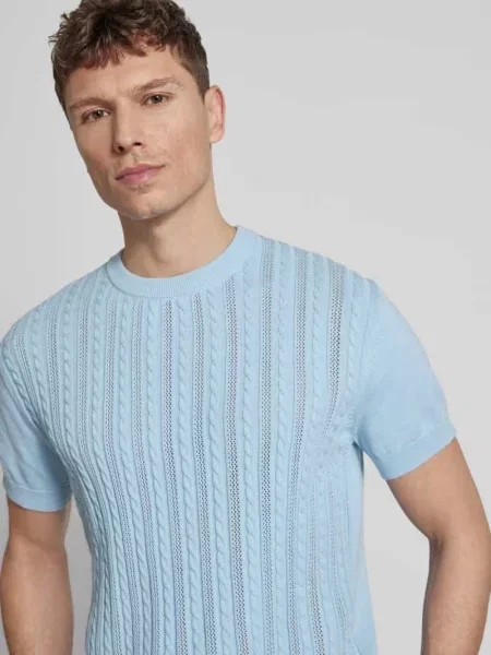 T-shirt z warkoczowym wzorem Lindbergh