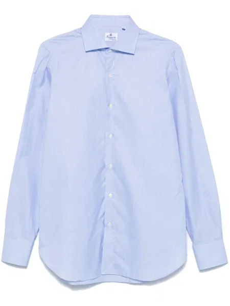 Koszula Finamore 1925 Napoli w kratkę niebieska