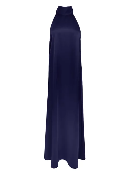 Sukienka midi Azeeza do kolan garniturowa niebieska