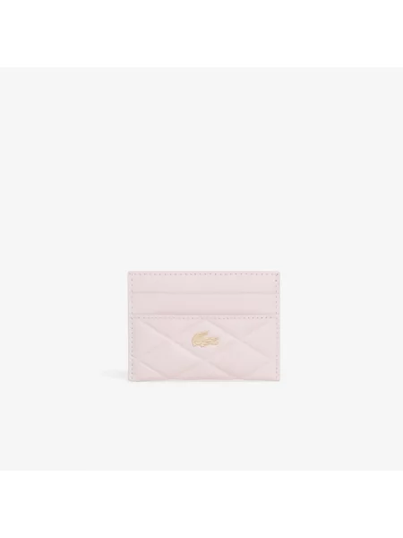 Lacoste Skórzane Etui Na Karty Crocodelle niebieski