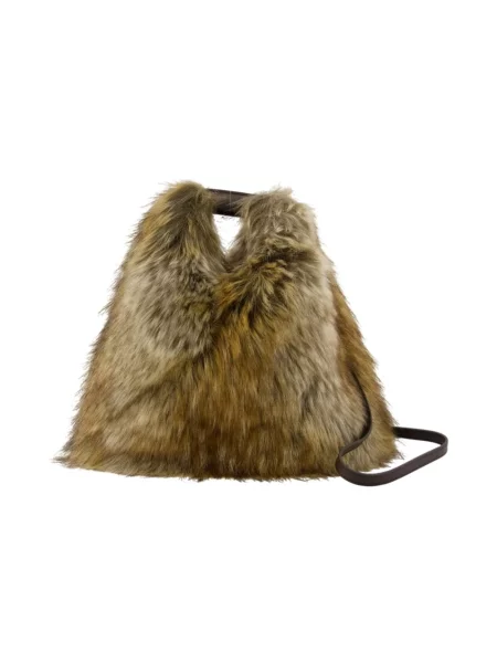 Wielobarwność torebka Mm6 Maison Margiela elegancka beżowa