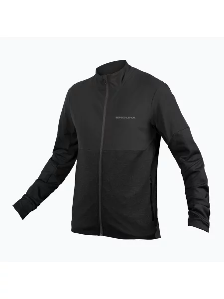 Мъжки суитшърт за колоездене Endura Singletrack Thermal FZ black черно