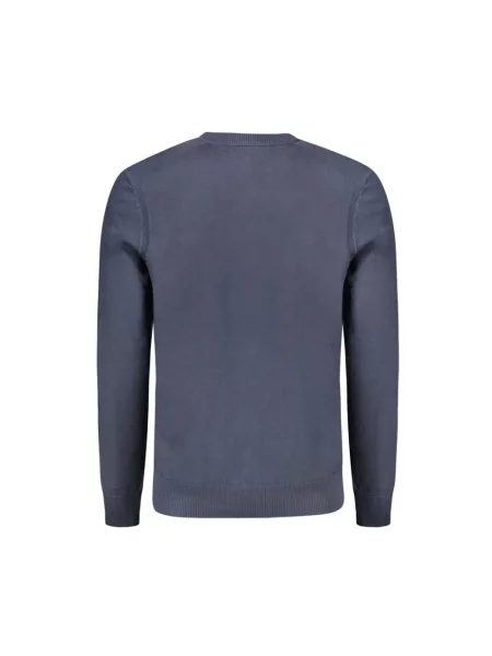 Dzianinowy sweter Hugo Boss niebieski