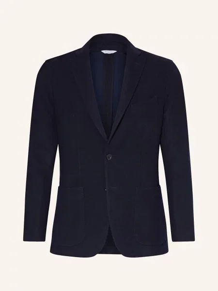 Boglioli Úpletové Sako Extra Slim Fit tmavě modrá
