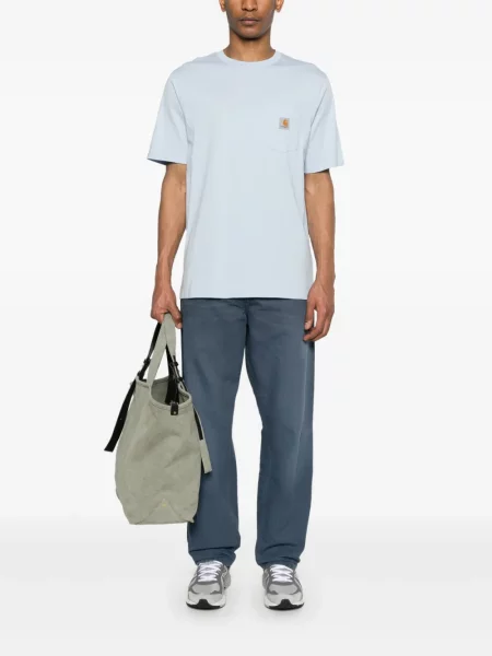 Pantaloni Carhartt Wip albastru