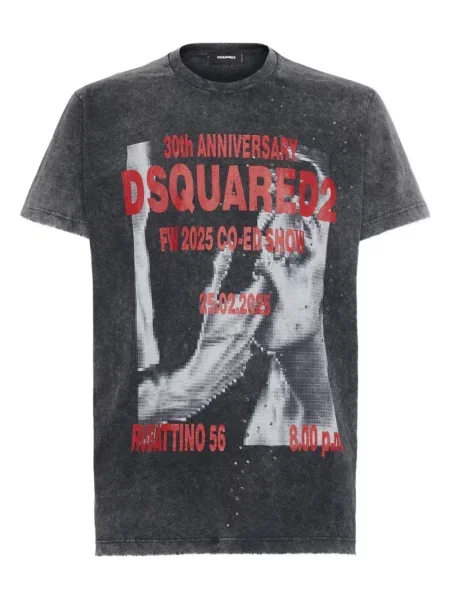 Tricou Dsquared2 cu imagine gri