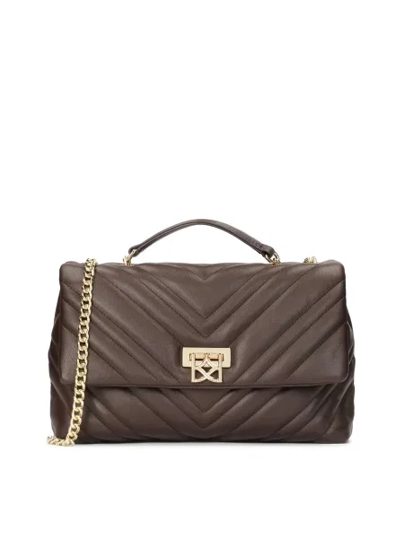 Kazar Ročna torbica kostanj / zlata rjava