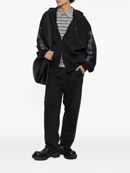 Hanorac cu glugă Vetements cu imagine negru