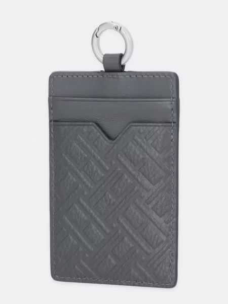 Tommy Hilfiger etui za kartice usnjeni siva